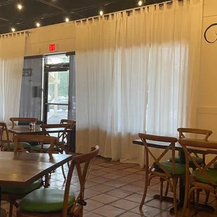 a view of the dining room