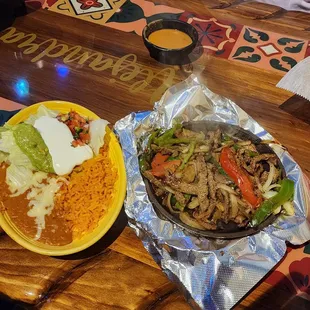 Steak fajitas