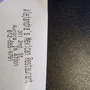 Name, address, phone.