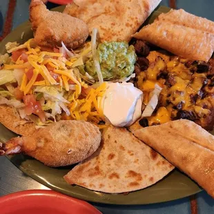 Bonita appetizer plate.  Great for 2 and enough for a light meal.