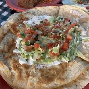 Mixed meat quesadilla hermosa