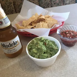 Chips and guacamole