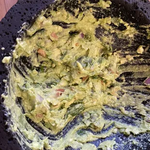 Tableside guac.  Terrific and fun!