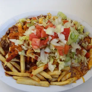 Millie&apos;s burrito plate with red chile