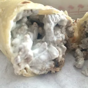 Asked for a carne asada burrito with everything and got this