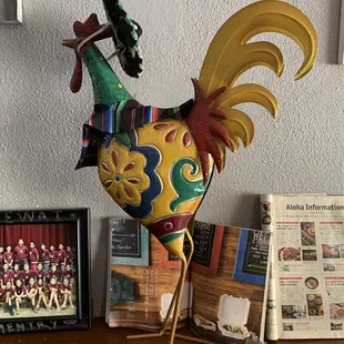 Got to have a rooster as decor.