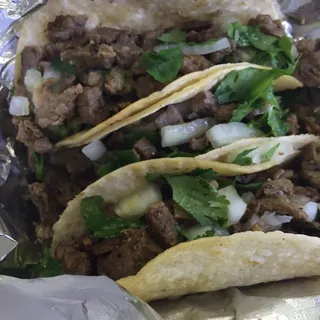 3 Carne Asada Taco Combo Plate
