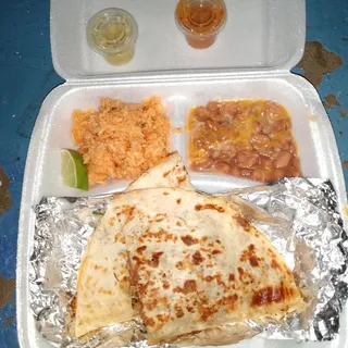 Carnitas Quesadilla Plate