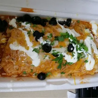 Carnitas Wet Burrito Combo Plate