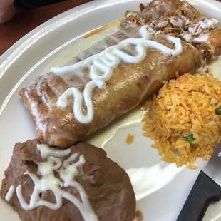 Chicken chimichanga