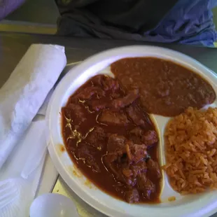 Chile Colorado plate