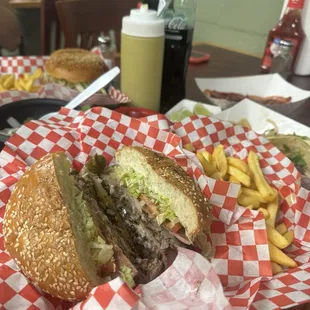 burgers, food