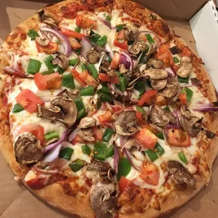 a pizza in a pizza box