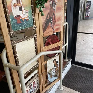 a display of african art