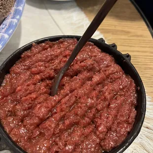 Ethiopian steak tartare