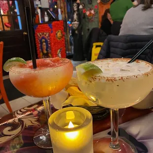 Classic House Margarita on The Rocks and Frozen Margarita