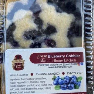 Blueberry cobbler