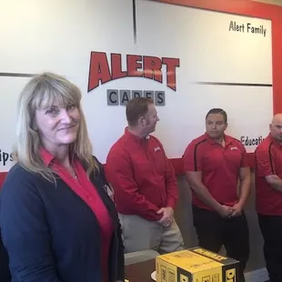 Our founder and the team hard at work.