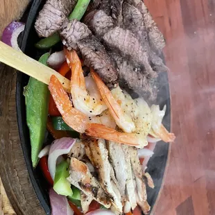 Sizzling Fajita Trio