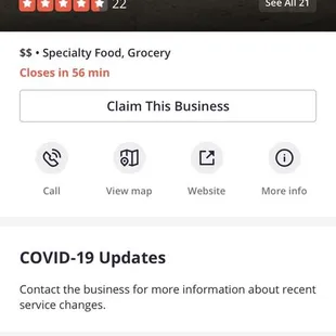Times showing they close at 6PM