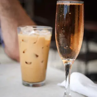 Vietnamese coffee and prosecco