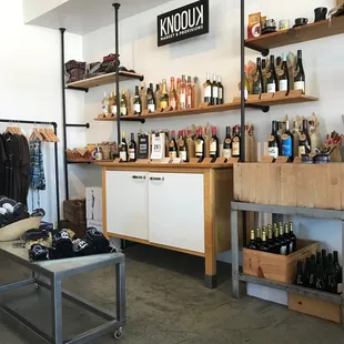 New  wine shop with a nice variety of choices.
