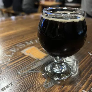 Smokey peach stout