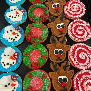 Cute Christmas sugar cookies | Alessi Bakery | Tampa FL