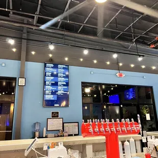 the inside of the restaurant