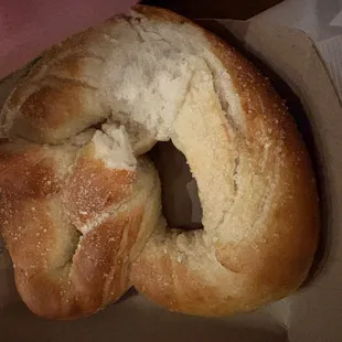 Piping hot pretzel comes with spicy beer cheese and mustard. But they&apos;re so good you might just eat them plain.