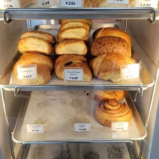 Croissant display.