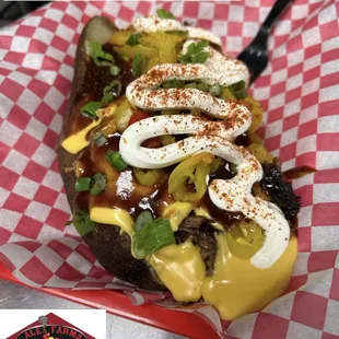 Smoked chicken spud fully y