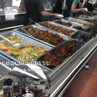 a variety of food items