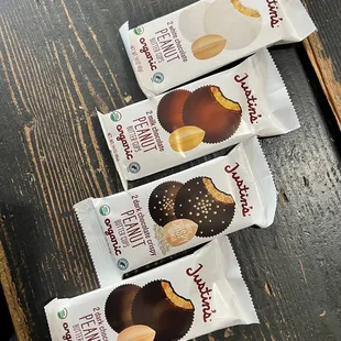 a row of chocolate covered donuts