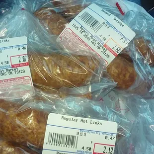 Ha-Ha-Ha-Haaaaaut Liiiinks. Smoked In-House For About $1ea. Beware: Super Hot.