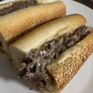 Cheesesteak with fried onions