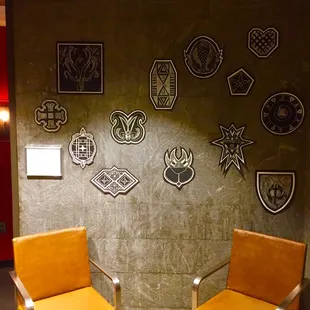 two chairs facing each other