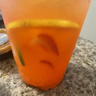 Strawberry lime lemonade