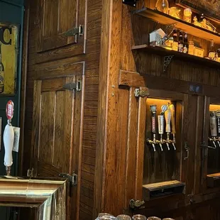 Antique built in ice box