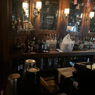 a view of the bar area