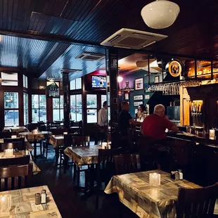 the interior of a restaurant