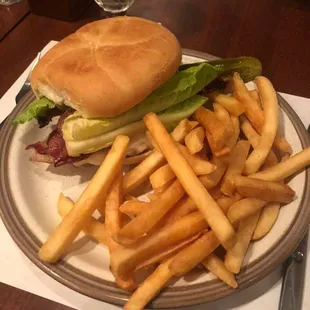 Grilled Chicken Club Salad with French Fried