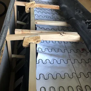 My husband added support