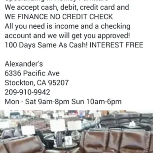 This is their facebook advertising.