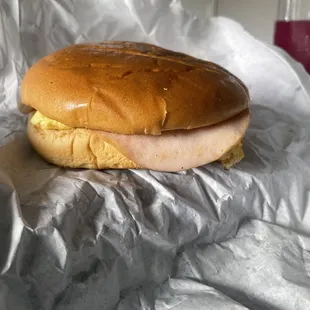 Breakfast Turkey Croissant with avocado added