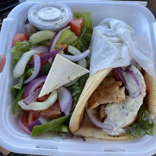 Lunch Chicken Souvlaki has increased in price to almost $20, but that won&apos;t stop me from ordering it!