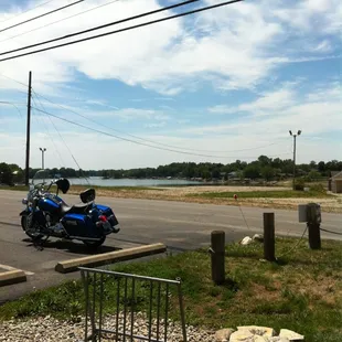 Lake is down quite a but so not as nice of a view.