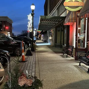 Right on the historic Noblesville Square