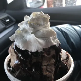 Hot fudge brownie sundae!!!  Yum!!!