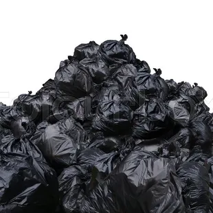 a pile of garbage bags